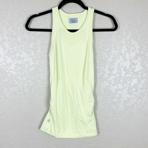 Athleta light yellow racer back tank top